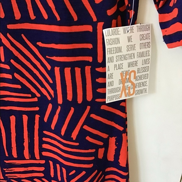 NEW LuLaRoe Julia Print Pullover Dress Size XS - Picture 7 of 14